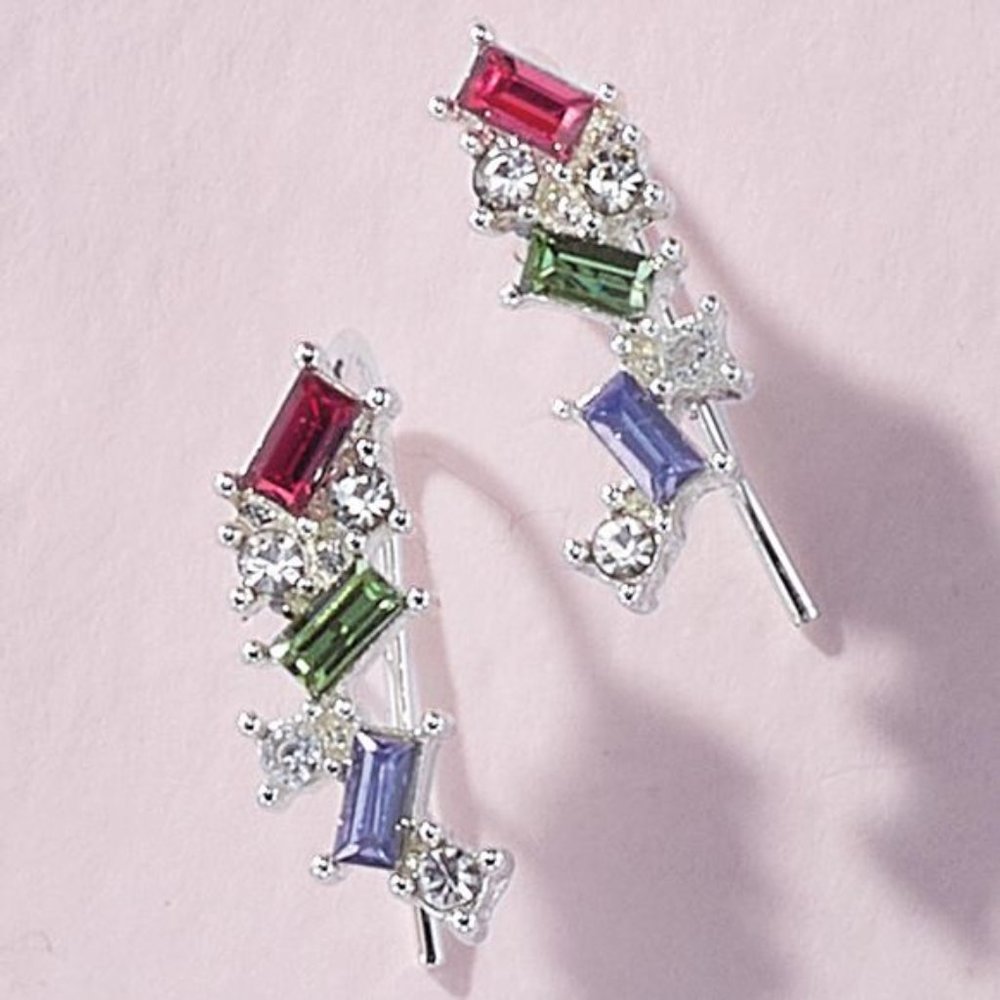 Rainbow Crawler Earrings